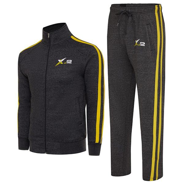 SKYLINEWEARS Mens Full Zip Athletic Fleece Tracksuit Gym Sweatsuit Activewear