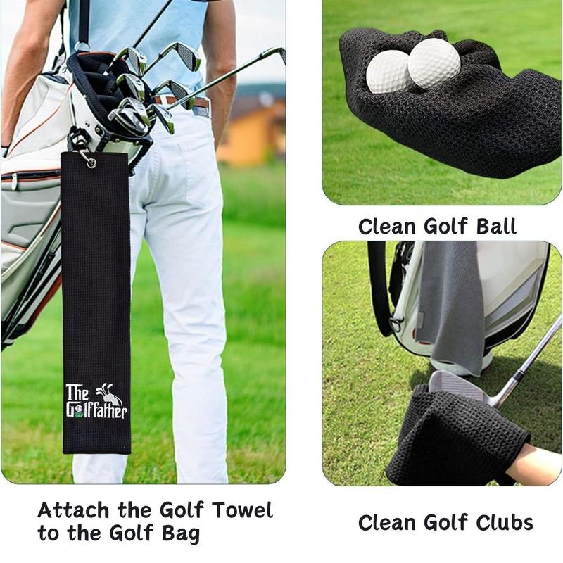 The Golf Father Golf Towel, 1 Count Embroidered Golf Towels for Golf Bags for Men & Women, Golf Accessories for Birthday Gift