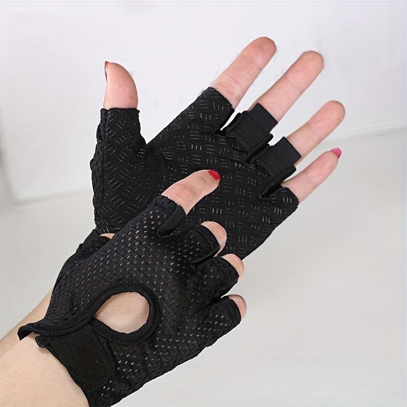 1 Pair Half Finger Sports Gloves, Breathable Comfortable Gloves, Outdoor Sports Gloves for Cycling Running, Gym Accessories