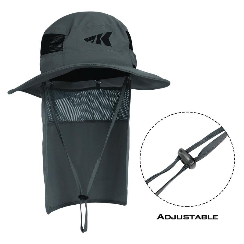 KastKing UPF 50 Boonie Hat Fishing Hat with Removable Neck Shield