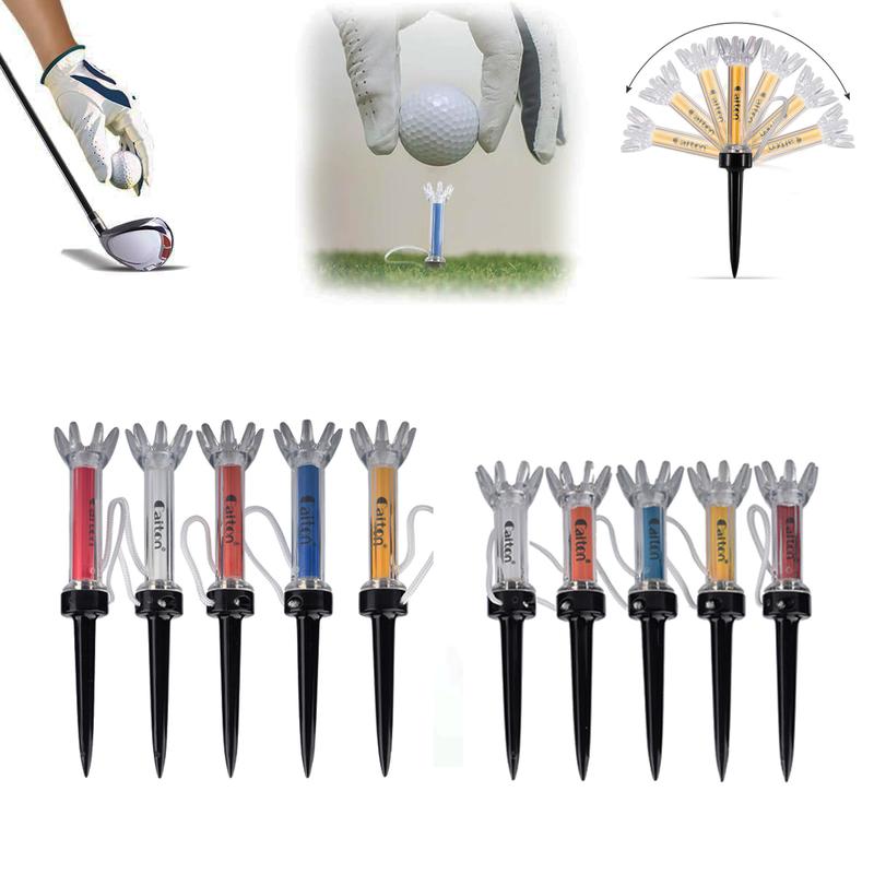 Durable Plastic Magnetic Golf Tee Set with 360 degree Bounce, Golf Accessories, Golf Gifts for Him.