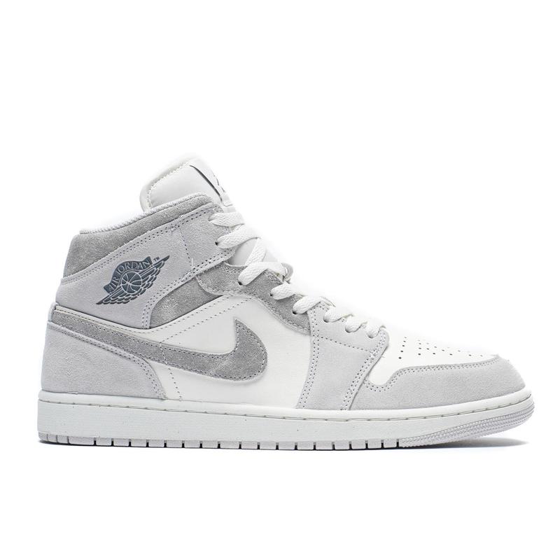 Nike Air Jordan 1 Mid SE Neutral Grey Sail FQ7720-002 Men's Fashion Sneaker New