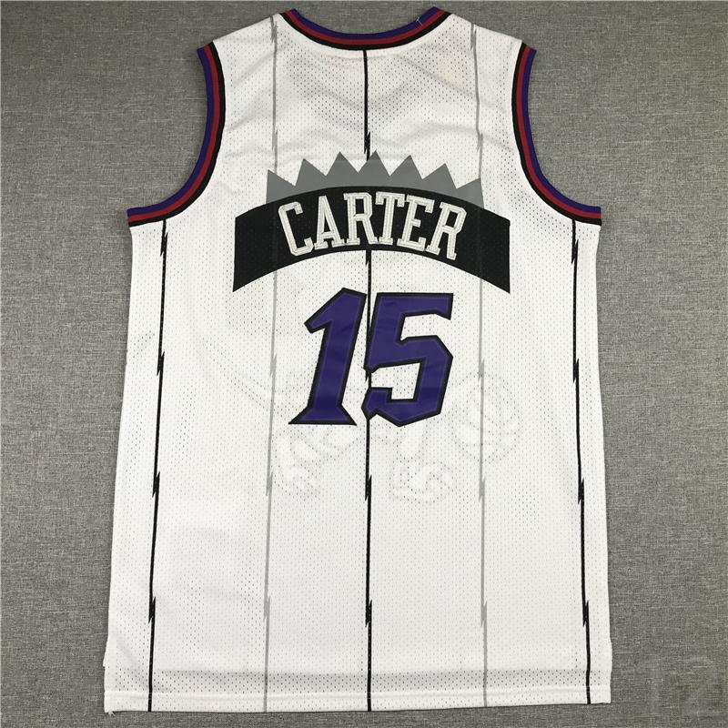 Vince Carter Men's Sleeveless stitched Basketball Jersey white