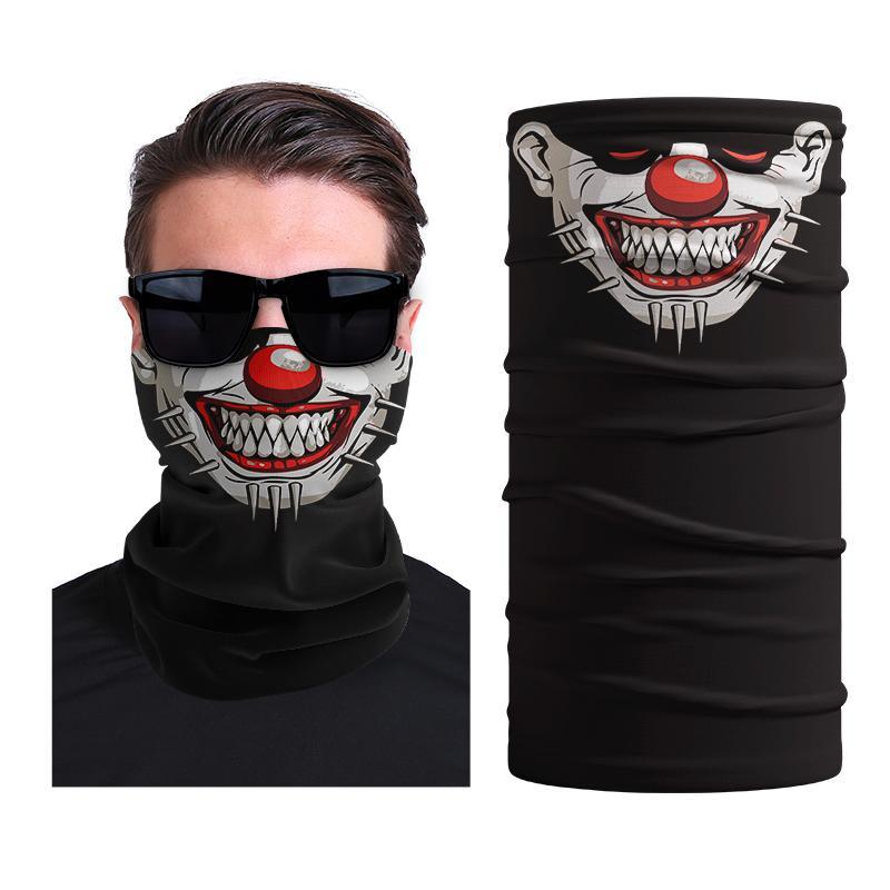 Skull Pattern Bandana Mask, Sports Seamless Tube Face Mask for Men Women, Warm Breathable Neck Gaiter, Windproof Tube Scarf for Outdoor Cycling