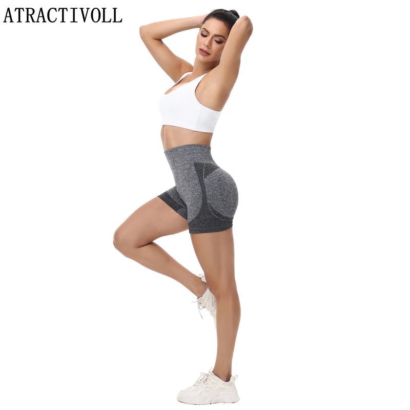 ATRACTIVOLL 1 2PCS  Breathable Leggings for Outdoor , Plus Size Yoga Pants, Women's Summer Stretch Yoga Shorts womens  shorts high waist skinny short