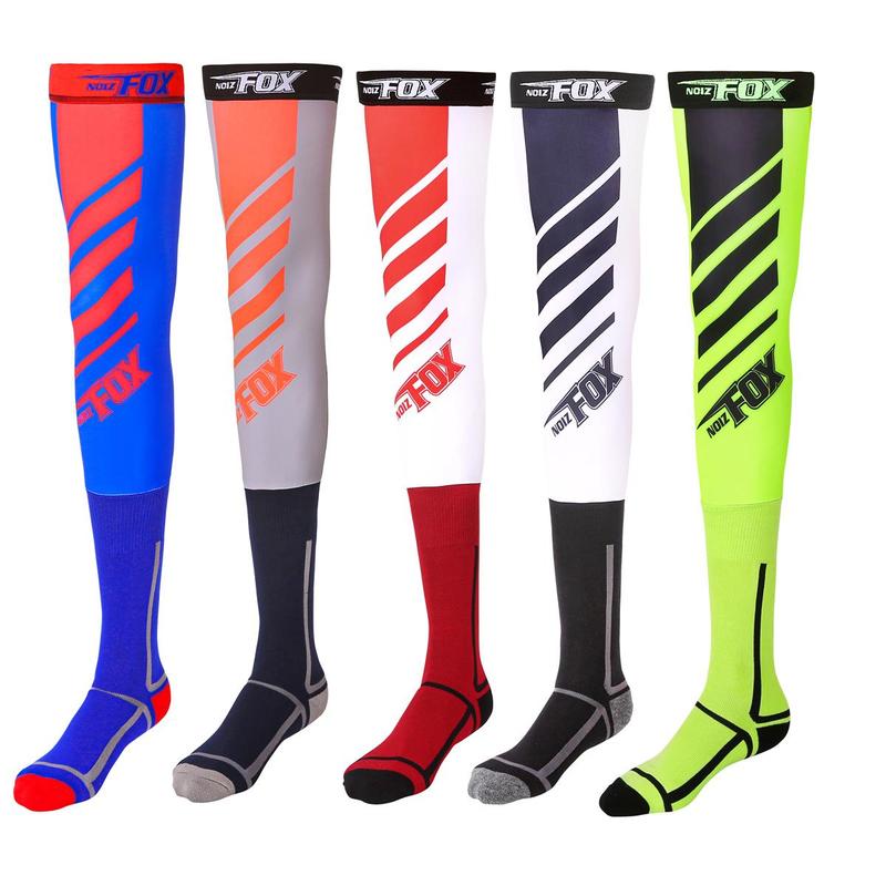 Motorcycle Anti-skid Compression Knee Brace, 1 Pair Enduro Sock Top Motocross Socks, ATV MX Knee Protection Sport Moto Sock