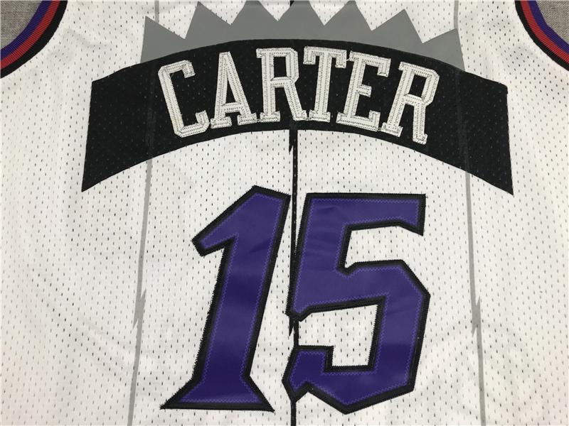 Vince Carter Men's Sleeveless stitched Basketball Jersey white