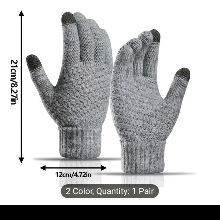 NEW Warm Knit Touch Screen Winter Gloves For Outdoor Sports, Riding, Skiing Hiking 1pair