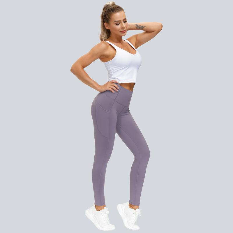 THE GYM PEOPLE High Waist Yoga Pants with Pockets Tummy Control Yoga Leggings for Women