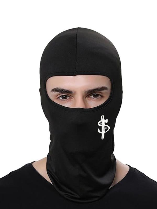 2 in 1 Dollar Sign Print Balaclava Face Mask, Breathable Sun Protection Face Cover, Outdoor Sports Cycling Face Mask for Men & Women