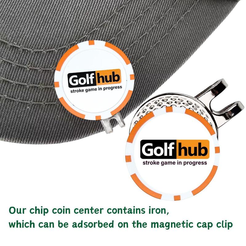 Golf Ball Marker Poker Chip, 2 Counts set Golf Hub Letter Pattern Golf Ball Marker, Funny Golf Accessories for Men Golfers,  Golf Accessories 2024