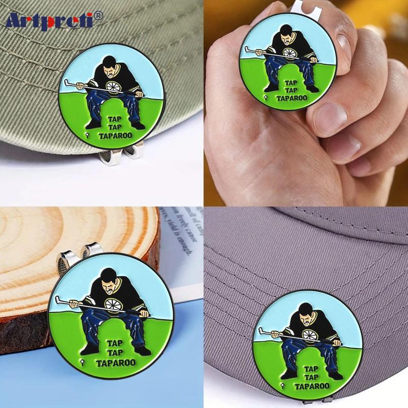 Funny Golf Ball Marker with Magnetic Hat Clip, Summer Funny Golf Gifts for Men Women, Golf Ball Marker Cap Clip for Men and Women, Golf Accessories for Golf Lovers, Gym Accessories