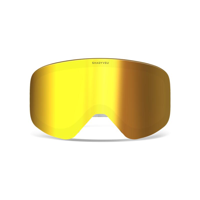 Golden Solstice | Magnetic Anti-fog Anti-glare Lenses for Nova Snow Goggle Frame antifog