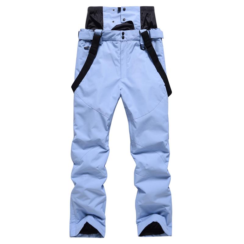 High Quality Men Winter Thick Warm Skiing Pants Windproof Waterproof Suspender Trousers Snow Snowboard Pants Plus Size