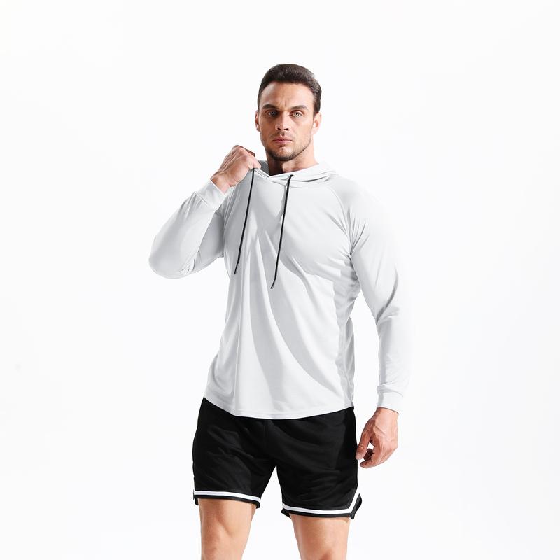 CADMUS Men's Running Shirts Workout Long Sleeve Shirts for Hiking, Fishing, Gym Hoodies sweatshirt athlete