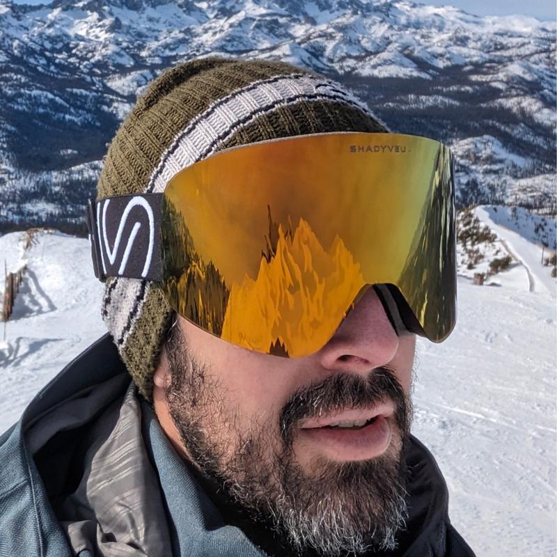 Golden Solstice | Magnetic Anti-fog Anti-glare Lenses for Nova Snow Goggle Frame antifog