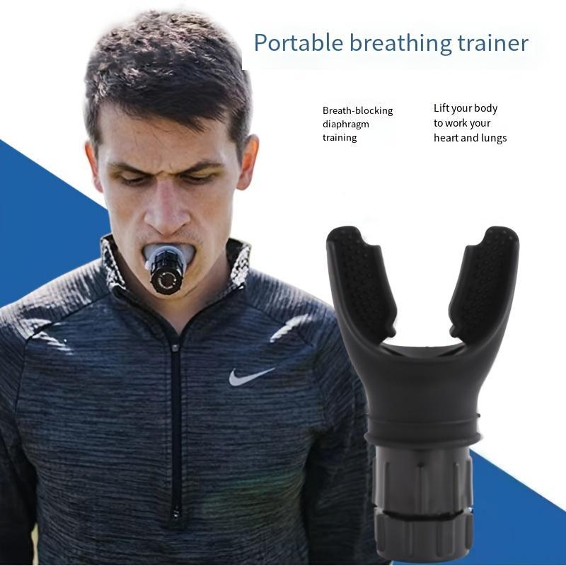 Maximize Fitness & Lung Power: Portable Aerobic Trainer with Adjustable Resistance, Battery-Free, for Adults