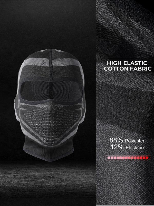 Cycling Balaclava, Windproof Ski Full Face Mask, Warm Motorcycle Helmet Liner, Sports Outdoor Bicycle Scarf Neck Cover for Men & Women