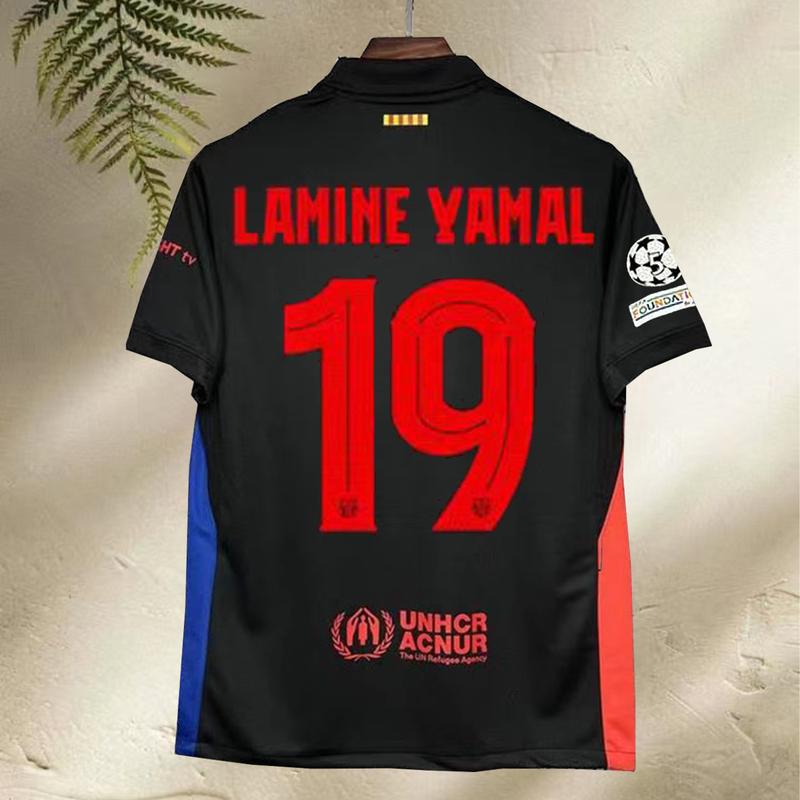 No. 11 Rafinha  2425  Champions League No. 19 Yamal No. 9 Levan  Soccer Jersey  Barcelona