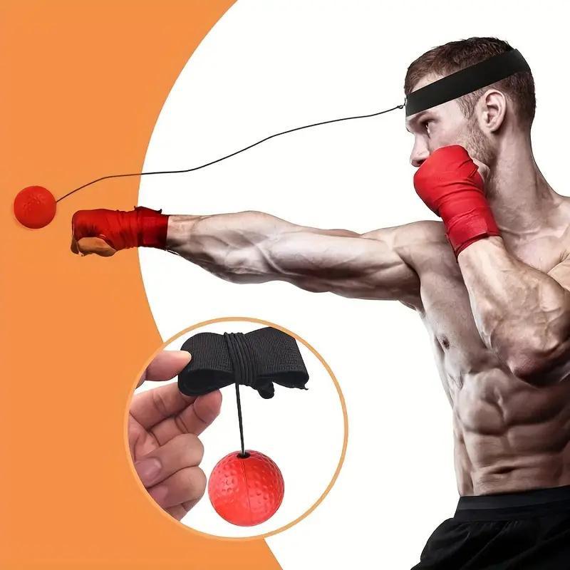 Boxing Reflex Ball Set, Including 2 Counts Difficulty Levels Ball & 1 Count Headband, Improve Reaction Speed and Hand Eye Coordination Training Boxing Equipment for Home, Christmas, Christmas Gift