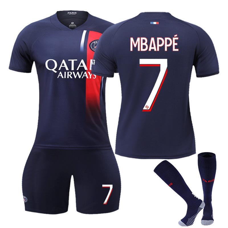 Mbappe Jersey Youth 3 Piece For Football Jerseys Jersey Socks Soccer Shirt Kit