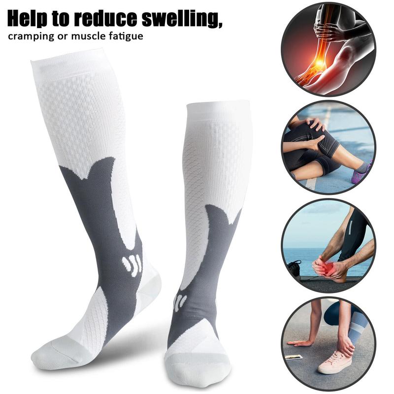 2 Pairs Sport  Socks Stockings Knee High Calf Leg For Men Women  Socks for Athletic Support