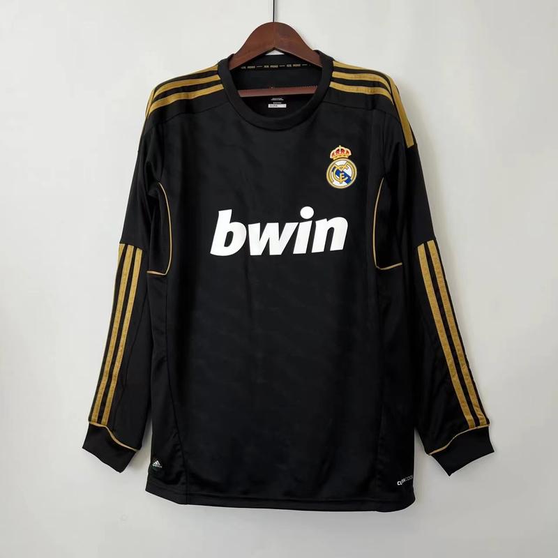 11-12  Real Madrid Away Vintage Black No. 7   Soccer jersey