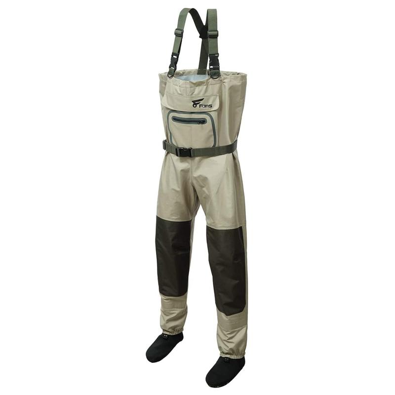 8 Fans Fishing Chest Waders for Men and Women, Waterproof Breathable Stockingfoot Wader -3 Layer Neoprene Lightweight Hunting