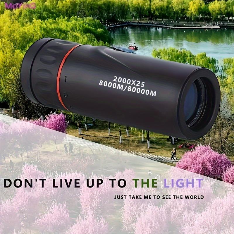 2000x25 Magnification Telescope, Portable Monocular Telescope for Outdoor Camping,  Traveling, Concerts, Fishing, Single Camping, Bike Tour, Luxury Camping, Boyfriend Birthday Gift, Unique Winter Gift, Christmas Gift