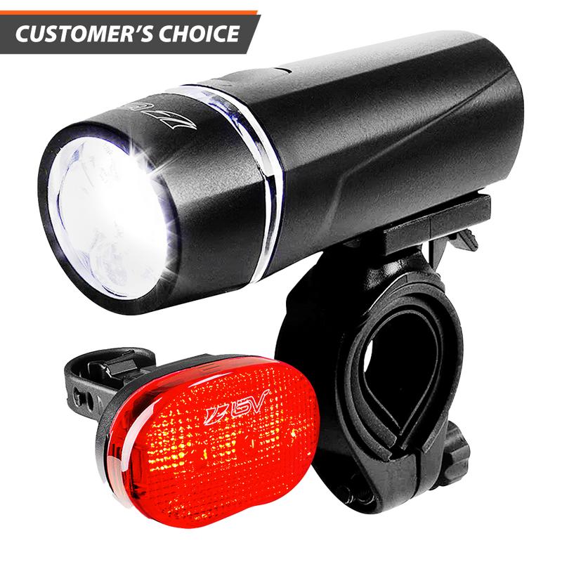 BV Bicycle 5 LED Head Light & 3 LED Tail light, Quick Release Mount | BV-L801