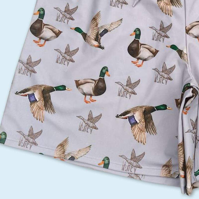 Adult Men's Mallard Duck Summer Beach Wear Swim Trunks Shorts